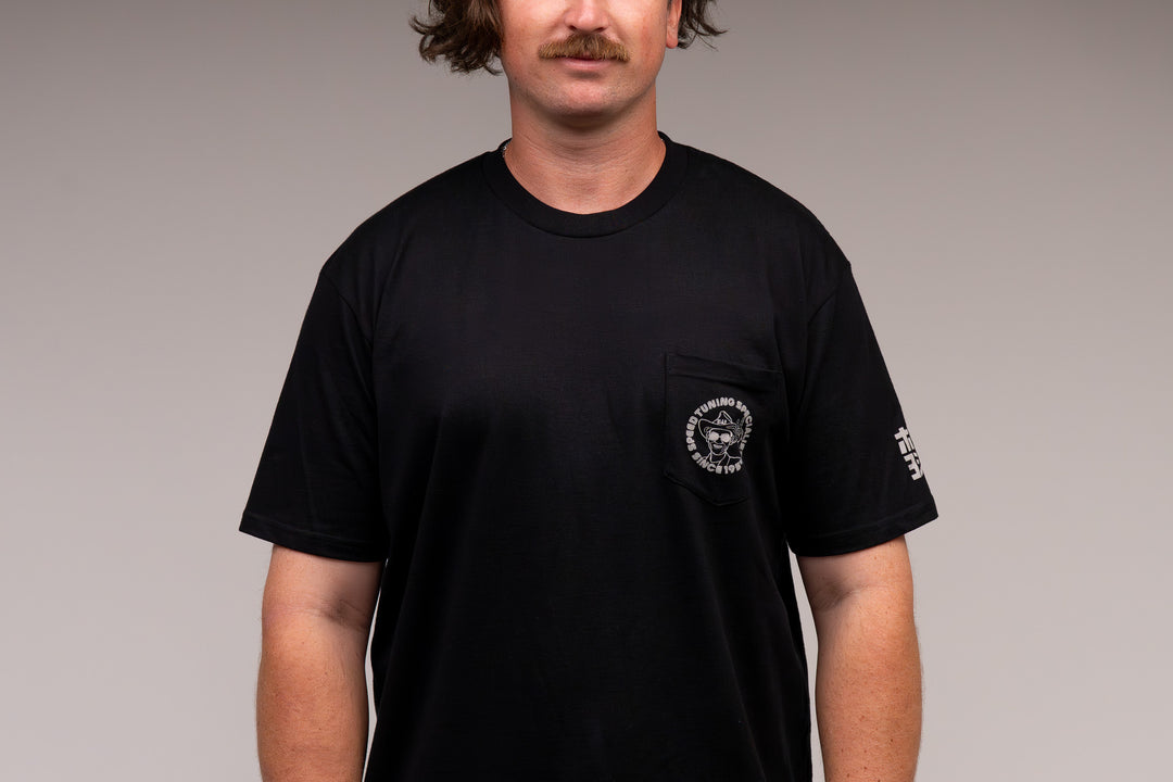 Pop Pocket Tee Black