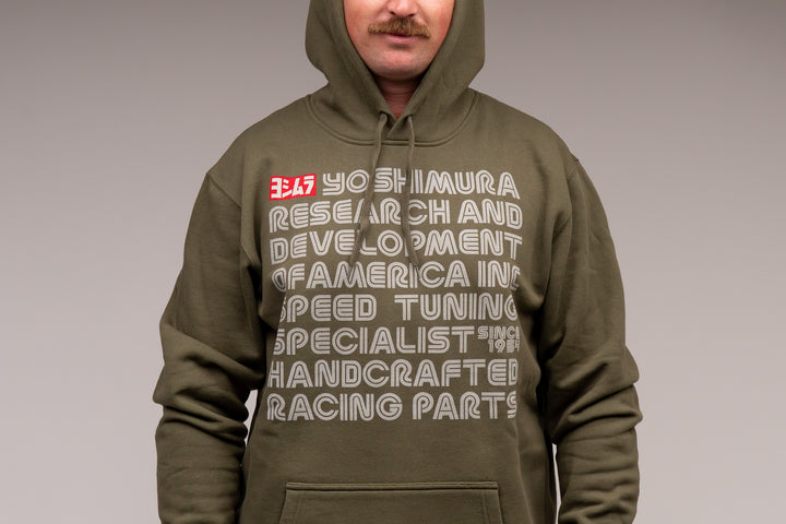 Intro Pull Over Hoodie Army Green