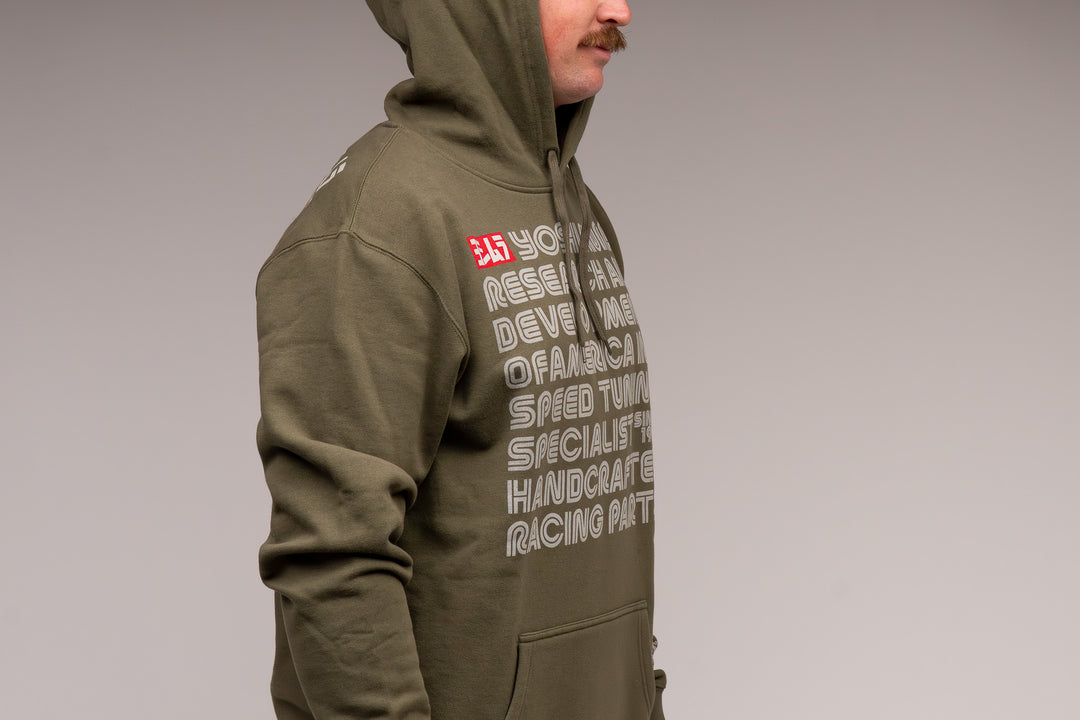 Intro Pull Over Hoodie Army Green
