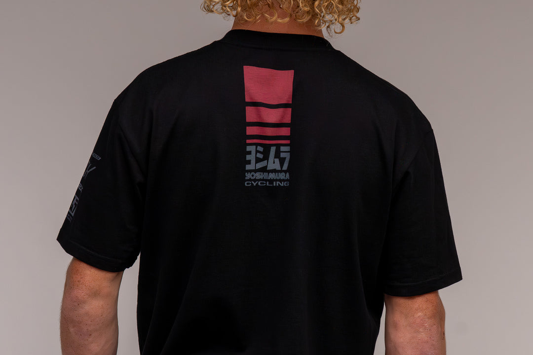 Racing Stripe Tee Black