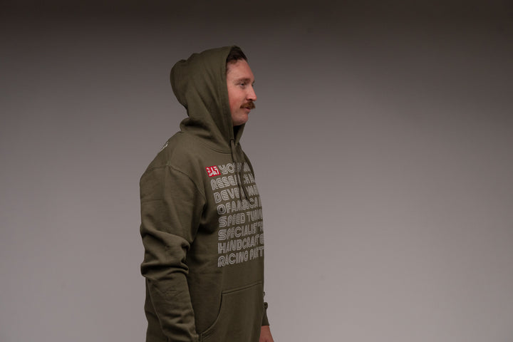 Intro Pull Over Hoodie Army Green