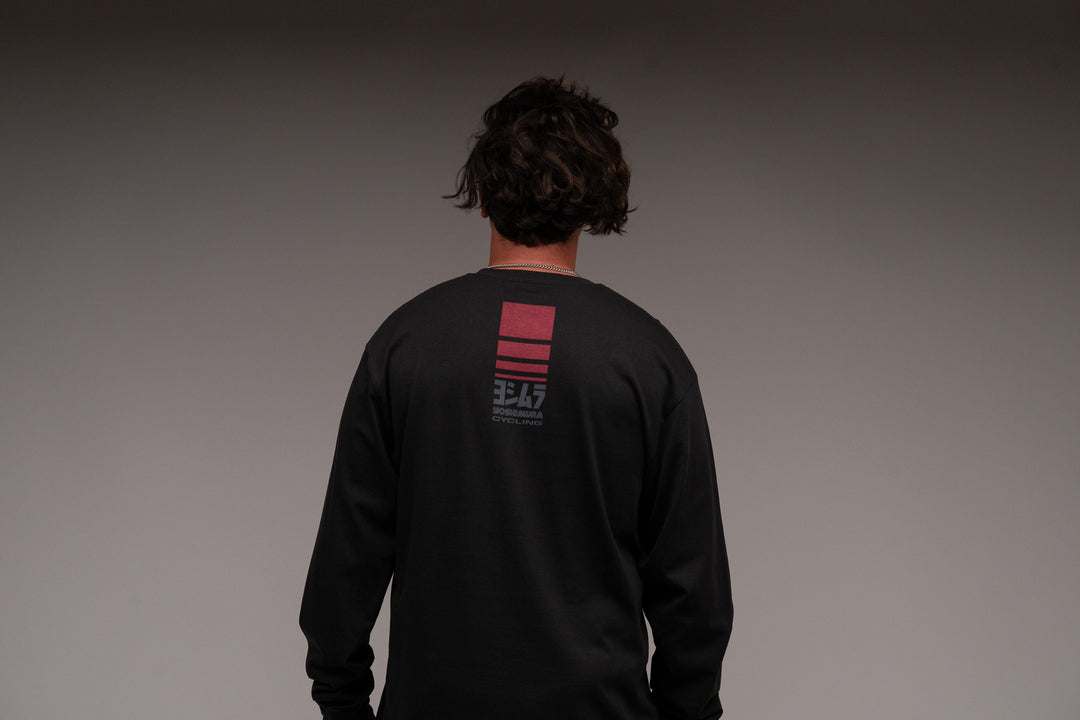 Racing Stripe Long Sleeve Tee Coal