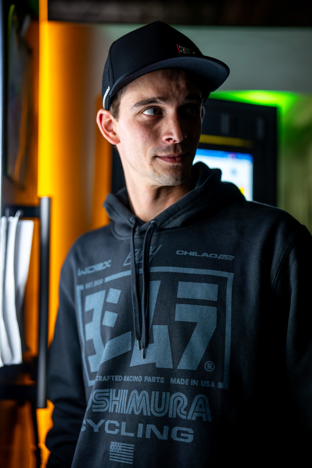 Race Team Pull Over Hoodie Coal