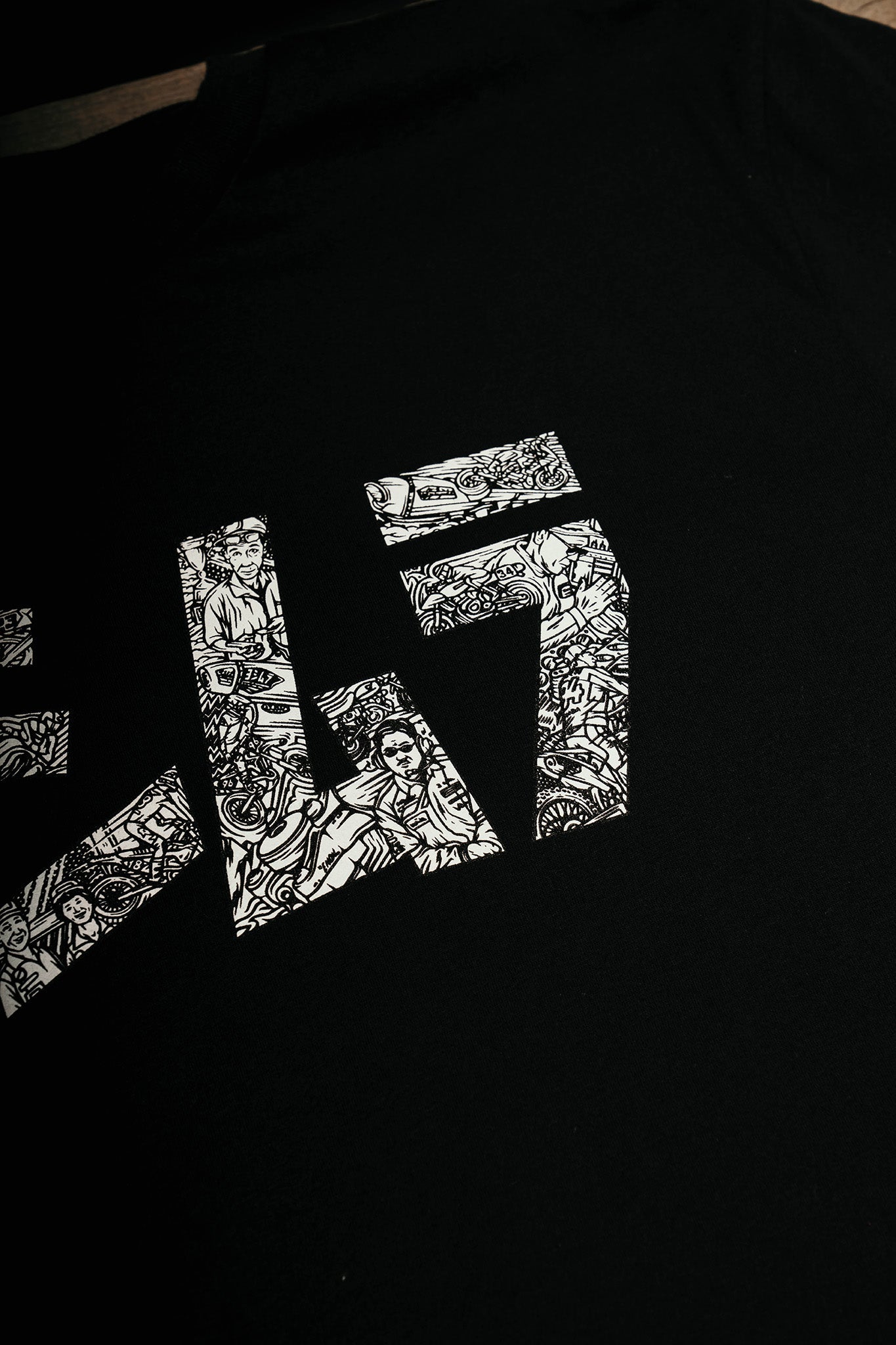Collage T-Shirt Black